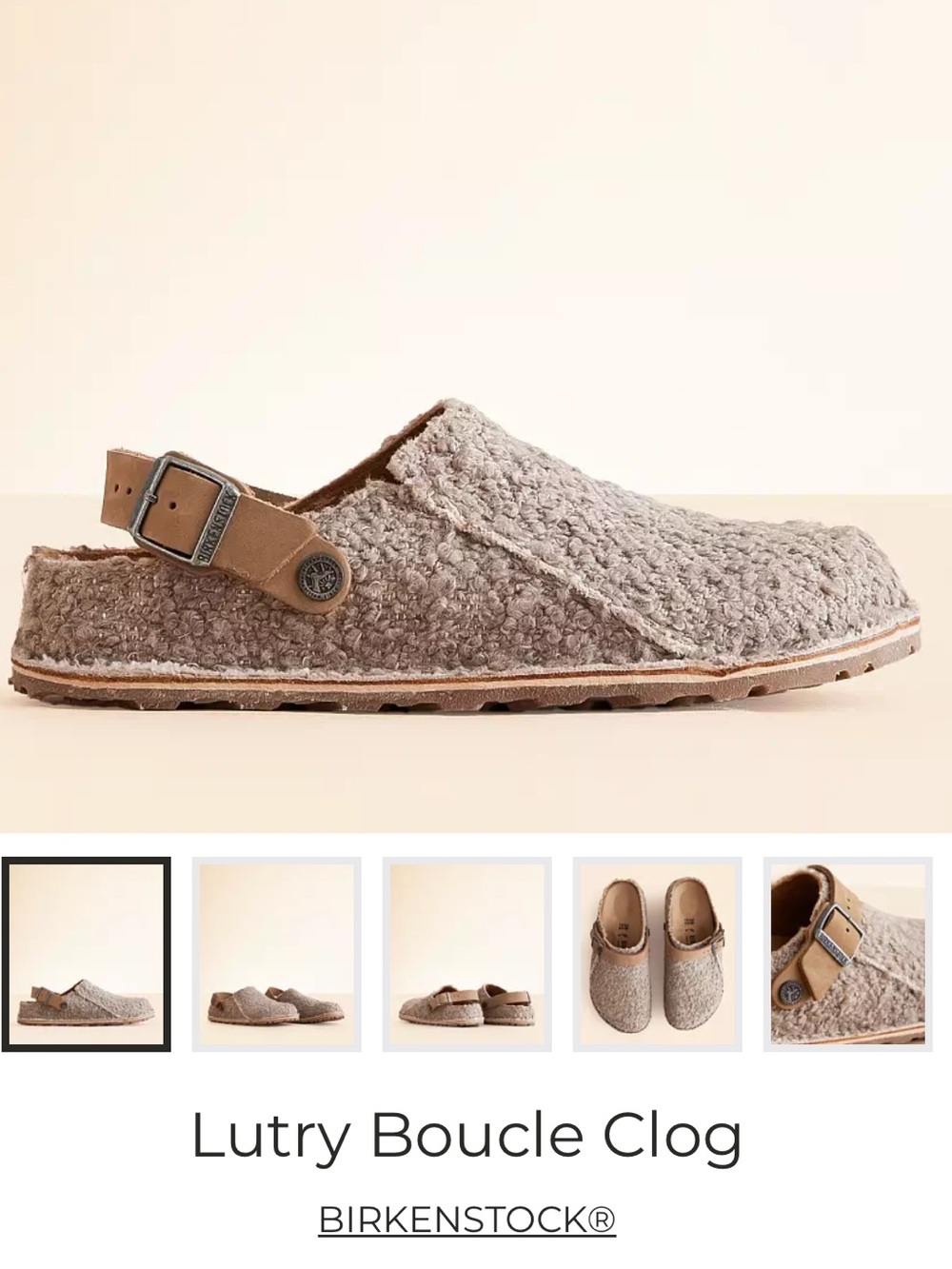 Birkenstock Lutry Boucle Clog